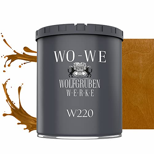 Dickschichtlasur 2in1 Holzlasur Holzschutzlasur außen und innen Teak - 750ml