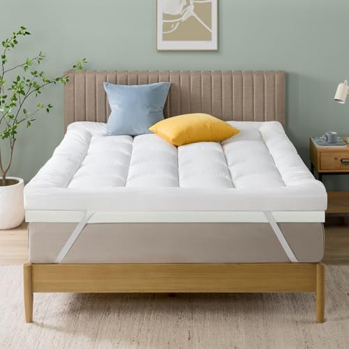 Zinus Topper Viscoelástico 90x190 cm - Grosor 10 cm - Sobrecolchon con Células Abiertas - Certificado Oeko-Tex - Espuma Confort - Firmeza Media - Mejorar el Descanso y la Comodidad