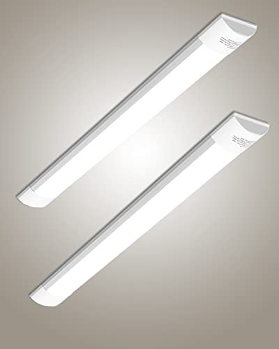 Bellanny 2er LED Röhre 115cm 40W 4800LM Feuchtraumleuchte Werkstattlampe Deckenleuchte - 4500K Neutralweiß Neon Led Leiste Leuchtstoffröhre Unterbauleuchte für Küche Garage Werkstatt Büro Keller