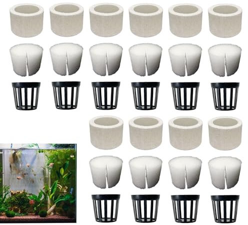Generisch Antiflotación de cerámica – Anillos para Plantas de Acuario