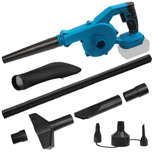 LIROPAU Cordless Leaf Blower Compatible with Makita 18V Battery, Variable Speed, Leaf Blower and Vacuum for Clearing of Leafs, in Garden, Patio (Batteries and Charger Not Included)