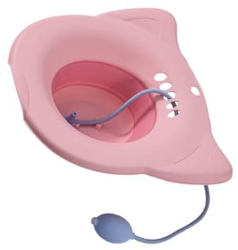 WATIIFUFU Postpartales Sitzbad Satz Tragbar Kompakt Perineum Sitzbad Mit Überlauflöchern Verdicktem Stabilen Material Leichtgewichtig Für Private Pflege Und Badezimmerhilfe