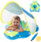 Bouee Bebe avec Pare Parasol Ninonly Bouet Piscine Bébé avec Une Boule Flottante avec Siège de Sécurité Flotteur Piscine Bébé Protection UV UPF50+ Bouee Gonflable Enfant