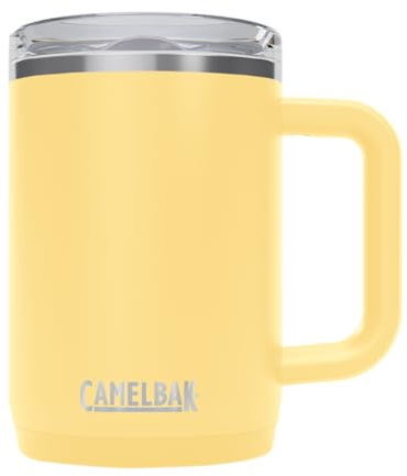 CamelBak Thrive Mug Insulated Stainless Steel Drinkware Yellow Bloom, 16oz
