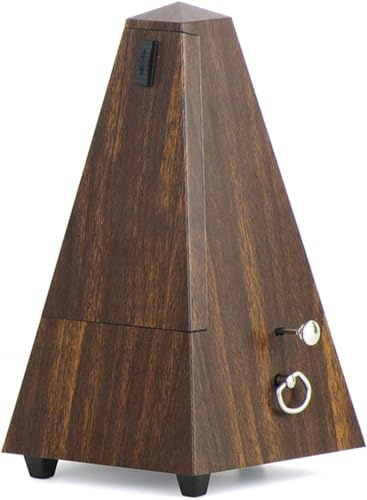 Mechanisches Metronom, Pyramid Mechanisches Metronom, ABS-Material, klassisches Design, for Gitarre, Violine, Klavier, Bass, Musikinstrument, Übungswerkzeug(Teak)