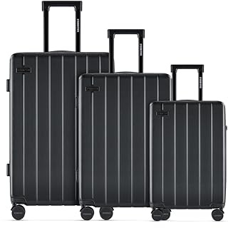 ETERNITIVE - JOY Valigia | Valigia Rigida in ABS | Trolley con Lucchetto TSA | Bagaglio con 4 Doppie Ruote a 360°