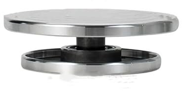 Tortenplatte Drehbar,Töpferscheibe Doppelseitiger Aluminium-Drehteller for Keramik- und Tonskulpturen, Töpferscheibe, faule Drehwerkzeuge, 15–30 cm(15cm)
