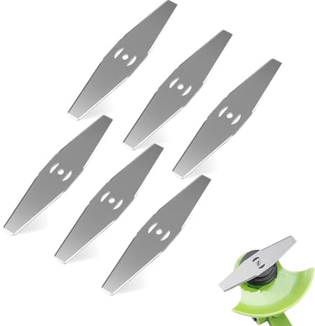 6 Stück Rasentrimmer Messer für Freischneider,Ersatzmesser Rasentrimmer für Trimmer Garten Zubehör,Akku Grasschere,Rasentrimmer Ersatzteile