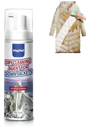 Spray Détachant Pour Vêtements, Spray Nettoyage à Sec, Mousse de Nettoyage à Sec, Agent de Nettoyages à Sec pour Doudoune, pour Doudoune, Tissu Nylon, 200ml