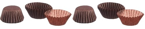 IBILI 729204 Moule Praline (100 Uds), Papier, Brun, 4 cm, 4 x 4 x 2 cm (Lot de 2)
