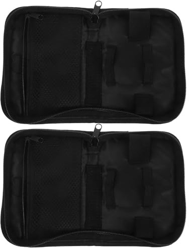 POPETPOP Pochette Intérieure Compartiments Poche Protection Multiples avec en et 2pcs Polyester Antichoc pour Matériel pour Diabétiques pour Voyage et Déplacements Quotidiens