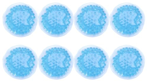 Angoily Wiederverwendbare und Physiotherapie Kühl und Wärmepackungen 8 Stück aus Pvc Blaue Gelkompressen zur Schmerzlinderung bei Verletzungen