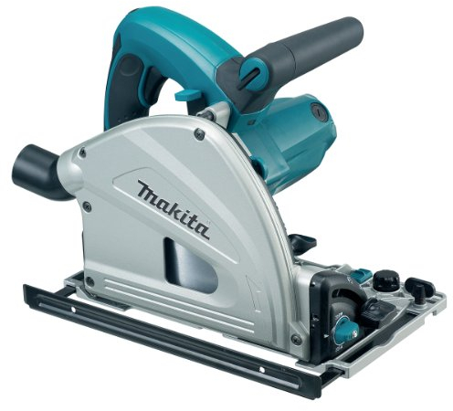 Makita SP6000K1 Tauchsäge mit Führungsschiene und Systainer Blau