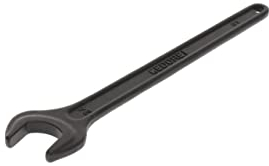 GEDORE 894 24 Single Open-End Spanner 24 mm with Hanging Hole, Vanadium Steel, Anti-Glare Look, Manganese-Phosphatised, According to DIN 894