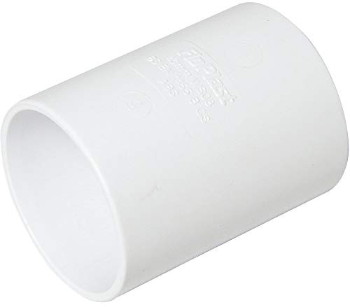 Solvent Weld White 40mm (43mm) Waste Pipe Coupling