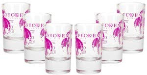 FICKEN 6er Schnapsglas-Set - 6x Schnapsglas in gastronomiequalität mit 2cl Eichstrich
