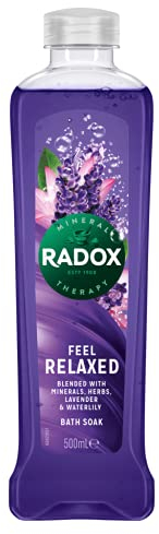 Radox Feel Relaxed Bath Soak, Lavender and Waterlily, 500ml