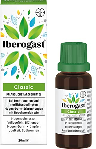 Iberogast Classic | Nr. 1 bei verschiedenen Magen-Darm-Beschwerden: Blähungen, Sodbrennen, Übelkeit, Völlegefühl | akute Beschwerden* | 20ml
