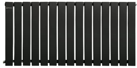 HORIZENTAL Vertical Designer Flat Panel Column Radiator for Central Heating Double (600X1180(D), Anthracite Gloss Finish-Dark Grey)
