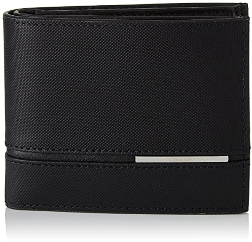 Calvin Klein Icon Bifold Herren-Geldbörse 5CC W/Coin Bi-Fold Wallet Ck Black, Einheitsgröße