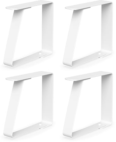 virea 4 x Tablecloth clips White for table thicknesses of 5 cm - - Stainless steel tablecloth clips for indoors and outdoors - - Easy-to-clean tablecloth clips - - Clips with rounded edges