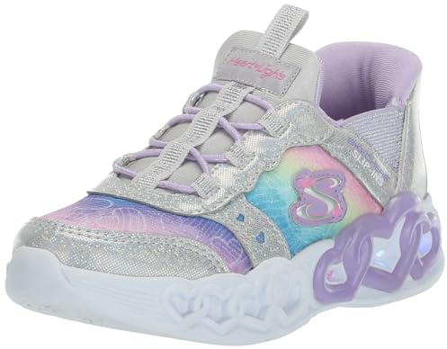 Skechers Infinite Heart Lights Sneaker Rosa Da Bambina 303755N SMLT