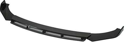 ala del Alerón del Labio del Parachoques Delantero, Kit del Cuerpo del Labio del Parachoques Delantero de 3 Piezas Modificación del Coche del ala del Alerón Universal para (Black)