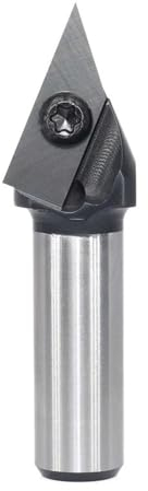 ZHLWei CNC Einsatz V-Nut Stiche Router Bit 45 Grad V Bit 1/4 1/2 6mm Schaft Holzbearbeitung Anfasen Gravur Fräsen