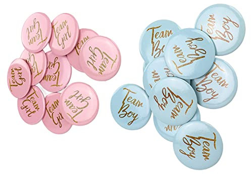 Geschlecht Offenbaren Button Pin Metall Langlebig Blau Rosa Dekorative Abzeichen für Babyparty-Party