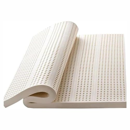 Generisch Latexmatratze 140×150cm (55×59Zoll), 100% Naturlatexmatratzen, kühl und stützend, Doppelmatratze, Naturkautschukmatratze, verdicktes Kissen für das Schlafzimmer zu Hause,1in