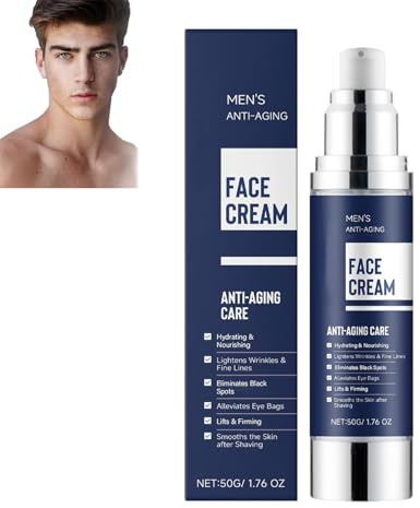 Crème hydratante visage 6 en 1 pour homme, crème anti-âge, lotion raffermissante pour le visage, lissante, hydratante et nourrissante, crème anti-rides, lotion après-rasage pour homme (1pcs)