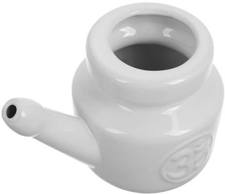 Keramik Nasenspülkännchen Sanfte Weiß Reinigung 350ml | Nasenspülkännchen, Nasenspülung Keramik, Nasenreiniger für Yoga und Saisonale Wechsel