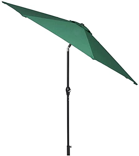 CMBSSTFC Garden Parasol Umbrella 2.7m Waterproof Tilting Sun Shade With Crank Handle 9FT Collapsible Beach Umbrella Parasol Outdoor Patio Shade Awning
