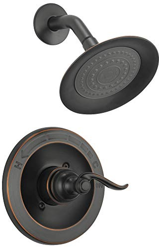 Delta Windemere 14 Series Shower Faucet Set, Oil Rubbed Bronze Shower Head and Handle Set, Valve Trim Kit, Oil Rubbed Bronze BT14296-OB (Valve Not Included)