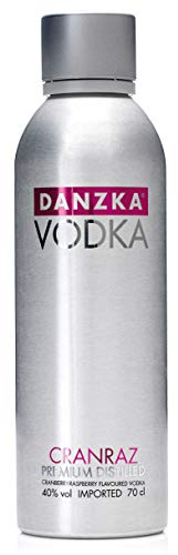 Danzka | Vodka | Cranraz | Premium - Vodka | 1 x 700ml | Aluminiumflasche | Skandinavisches Design | Copenhagen