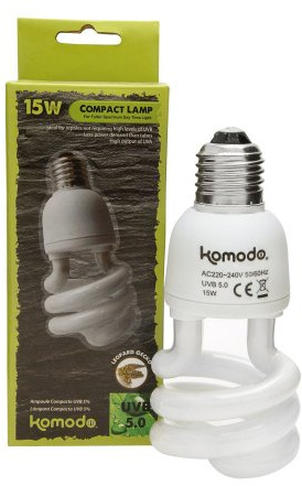 Komodo 554100 Compact Lamp UVB 5% ES, 15 w