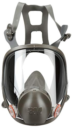 3M Full Facepiece Reusable Respirator 6800, NIOSH, Large Lens, ANSI High Impact Eye Protection, Silicone Face Seal, Four-Point Harness, Comfortable Fit, Painting, Dust, Chemicals, Medium