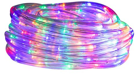 The Christmas Workshop 77610 10 Metre LED Rope Lights | Indoor and Outdoor Christmas Lights | Multi-Coloured | Christmas, Weddings & Gardens | Speed Control