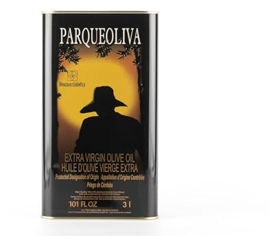 PARQUEOLIVA - Aceite de Oliva Virgen Extra (Variedades Hojiblanca y Picuda) - Lata 5 Litros