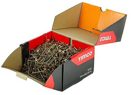 TIMCO Solo Lot de vis à bois Doré 4 x 60 mm