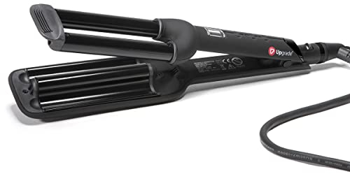 Upgrade - Piastra Onda per Capelli Newave - Medium - Piastra Capelli Professionale a Tripla Onda - Per Onde Strette Definite e di Lunga Durata