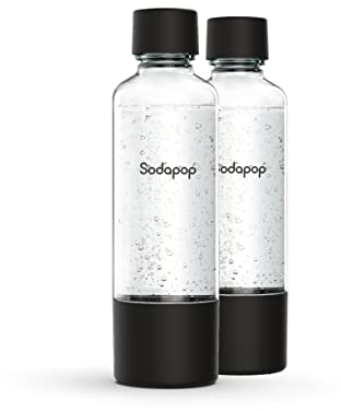 Sodapop PET-Flaschen-Set Logan, Ersatzflaschen ausschließlich für Sodapop Wassersprudler Logan, BPA frei, 2x 850 ml