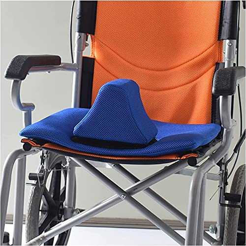 Cojín De Asiento Reutilizable para Silla De Ruedas 45X41CM Cojines para Hemorroides En El Coxis para Paciente, Cojín De Asiento para Silla De Ruedas Portátil Cojín De Cuña con Pomo con Correa De