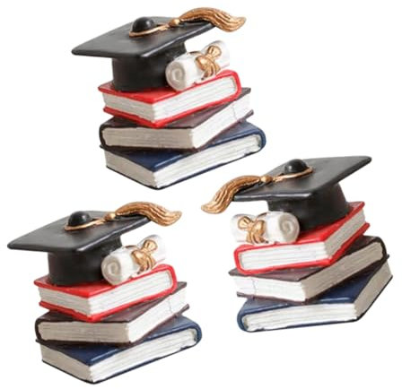 KONTONTY 3er Satz Herzlichen Glückwunsch Graduation Cupcake Topper Deko Für Abschlussparty Kuchenornament
