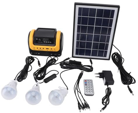 Générateur D'énergie Solaire, Système D'alimentation par Batterie Rechargeable 5000 MAh Centrale Solaire D'urgence pour Camping en Plein Air Voyage D'urgence