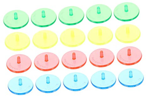 VANZACK 100stücke Teiliges Golfball Positionsmarker Aus Robustem Kunststoff Flach Und Langlebig Praktisches Golfzubehör Für Präzises Markieren Beim Golfen Gemischte Farben