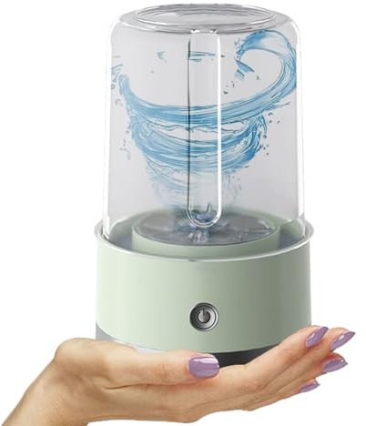 AIBOTY Kabellose Mini-Waschmaschine für Wohnheime, tragbare kleine Waschmaschine, kein Anschließen erforderlich, kein Abpumpen erforderlich, 1-Liter-Kapazität, kompakter Mini-Waschbecher,Grün