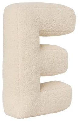 champracer Buchstaben Kissen, Englisches Alphabet Kissen, Initialenkissen, Buchstabenkissen Mit Englischem Alphabet Von A Bis Z, für Sofa, Schlafzimmer, Wohnzimmerdekor (E,40 * 35 * 10 cm)