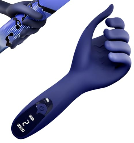 Finger Penis Trainer Vibrator mit 9 Vibrationsmodi,Eichelvibrator Eichel Stimulator Masturbatoren Mann Sexspielzeug für Männer Solo(Linke Hand)