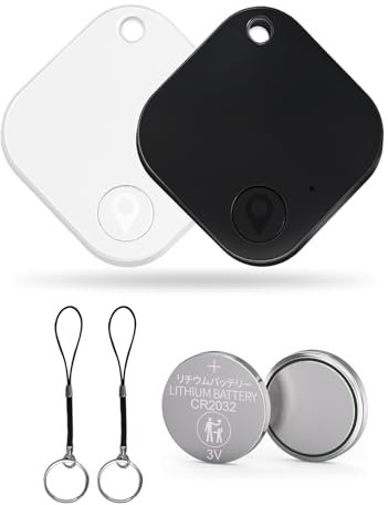 Smart Air Tag Tracker Bluetooth Schlüsselfinder 2 Pack, Kompatibel mit Apple Wo ist? APP (iOS NUR, Android Not Supported), Key Finder für Rucksack/Koffer/Brieftasche, Austauschbarer Akku